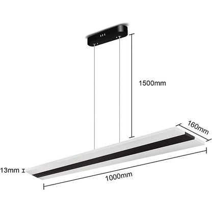 ZMH LED Pendelleuchte Esstisch Hängeleuchte - Modern Esstischlampe Dimmbar mit Fernbedienung Hängelampe Acryl Panel Pendellampe Esszimmer Küchenlampe Hängend für Büro Küche Wohnzimmer Restaurant