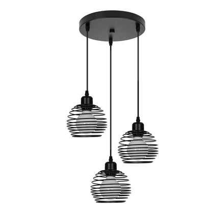 ZMH Pendelleuchte Esstisch H?ngelampe Vintage: Schwarz Esstischlampe E27 Esszimmerlampe Retro K¨¹che Industrial H?ngeleuchte Metall Pendellampe f¨¹r Esszimmer Wohnzimmer Arbeitszimmer B¨¹ro Restaurant