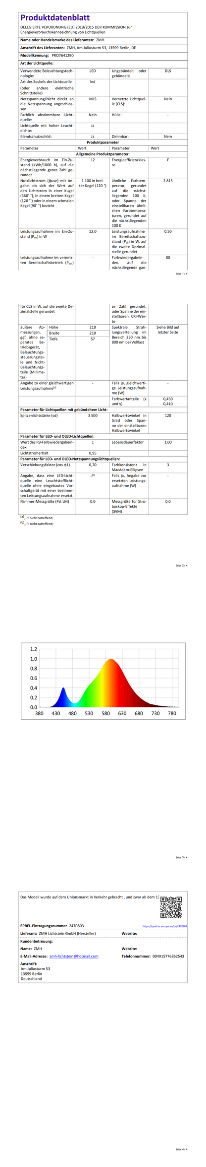 ZMH Deckenlampe LED Deckenleuchte Flach - Badezimmerlampe Küchenlampe12W IP44 Flurlampe Kellerlampe Ø21cm Rund Schlafzimmerlampe Warmweiß Wohnzimmer Schlafzimmer Flur Büro Küche Bad