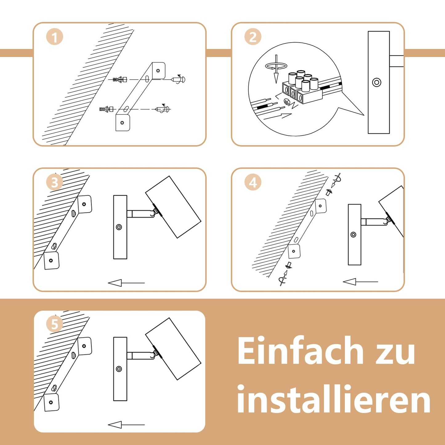 ZMH Deckenstrahler 1 Flammig Deckenleuchte Holz - Deckenlampe Flur Schwarz Metall Modern GU10 350°Deckenspot Drehbar für Wohnzimmer Schlafzimmer Küche,Ohne Leuchtmittel Max.40W