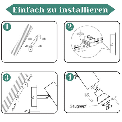 ZMH Deckenstrahler 1 Flammig Deckenleuchte GU10 - LED Deckenlampe Flur 330°Schwenkbar Modern Deckenspots Innen für Schlafzimmer Wohnzimmer Kinderzimmer Küche Flur Ohne Leuchtmittel