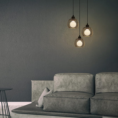ZMH Pendelleuchte Esstisch H?ngelampe Vintage: Schwarz Esstischlampe E27 Esszimmerlampe Retro K¨¹che Industrial H?ngeleuchte Metall Pendellampe f¨¹r Esszimmer Wohnzimmer Arbeitszimmer B¨¹ro Restaurant