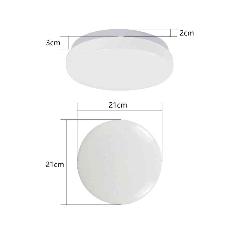 ZMH Deckenlampe LED Deckenleuchte Schlafzimmer - Ø21cm Schlafzimmerlampe Sternenhimmel 15W Flurlampe Neutralweiß Küchenlampe Rund Flur Deckenbeleuchtung Sternendekor für Küche Kinderzimmer Esszimmer