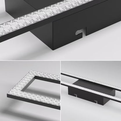 LED Deckenleuchte Whonzimmer 108cm Kristall Rechteckig Modern Dimmbar Deckenlampe 40W