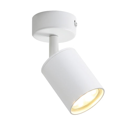 ZMH LED Deckenleuchte Weiß Deckenstrahler: GU10 Deckenlampe Spots 1 Flammig 330°Schwenkbar Deckenspots Modern Flurlampe Industrial Wandstrahler für Wohnzimmer Schlafzimmer Küche Ohne Leuchtmittel