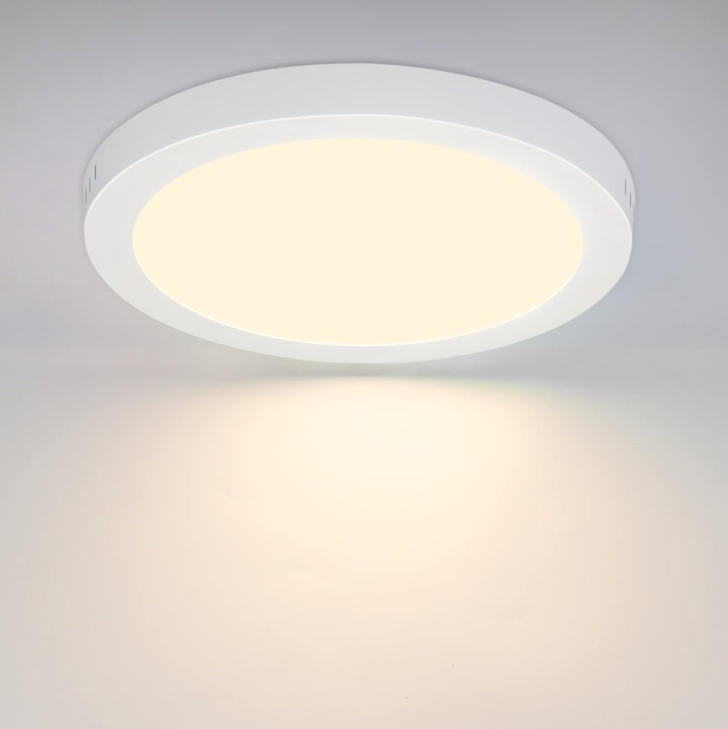 ZMH LED Deckenleuchte Rund Flurlampe 18W - LEDeckenlampe Flach 3000K Modern Badezimmerlampe Weiß IP44 Wasserfest Warmweiß Ø23CM für Küche Büro Wohnzimmer Kinderzimmer Schlafzimmer