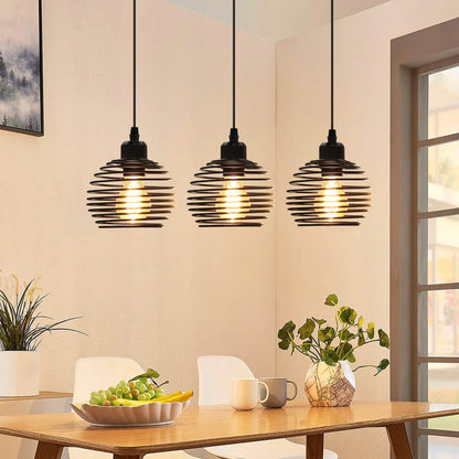 ZMH Pendelleuchte Esstisch Hängelampe Vintage: Schwarz Esstischlampe E27 Esszimmerlampe Retro Küche Industrial Hängeleuchte Metall Pendellampe für Esszimmer Wohnzimmer Arbeitszimmer Restaurant Büro