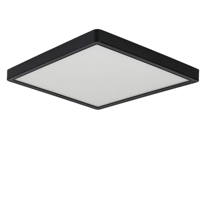 ZMH Deckenlampe LED Deckenleuchte Flach - Schlafzimmerlampe Schwarz Badezimmerlampe 23CM Deckenbeleuchtung Schlafzimmer 18W K¨¹chenlampe Eckig Badlampe Decke Flurlampe 4000K f¨¹r Bad K¨¹che Flur
