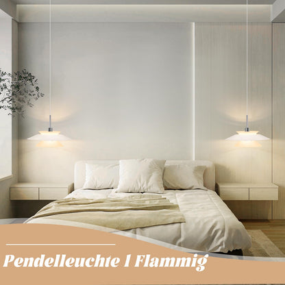 ZMH Pendelleuchte Esstisch Hängelampe Wohnzimmer - Esstischlampe Metall E14 Esszimmerlampe Hängend Modern Pendellampe 1 Flammig Höhenverstellbar für Esszimmer Küche Schlafzimmer(ohne Leuchtmittel)