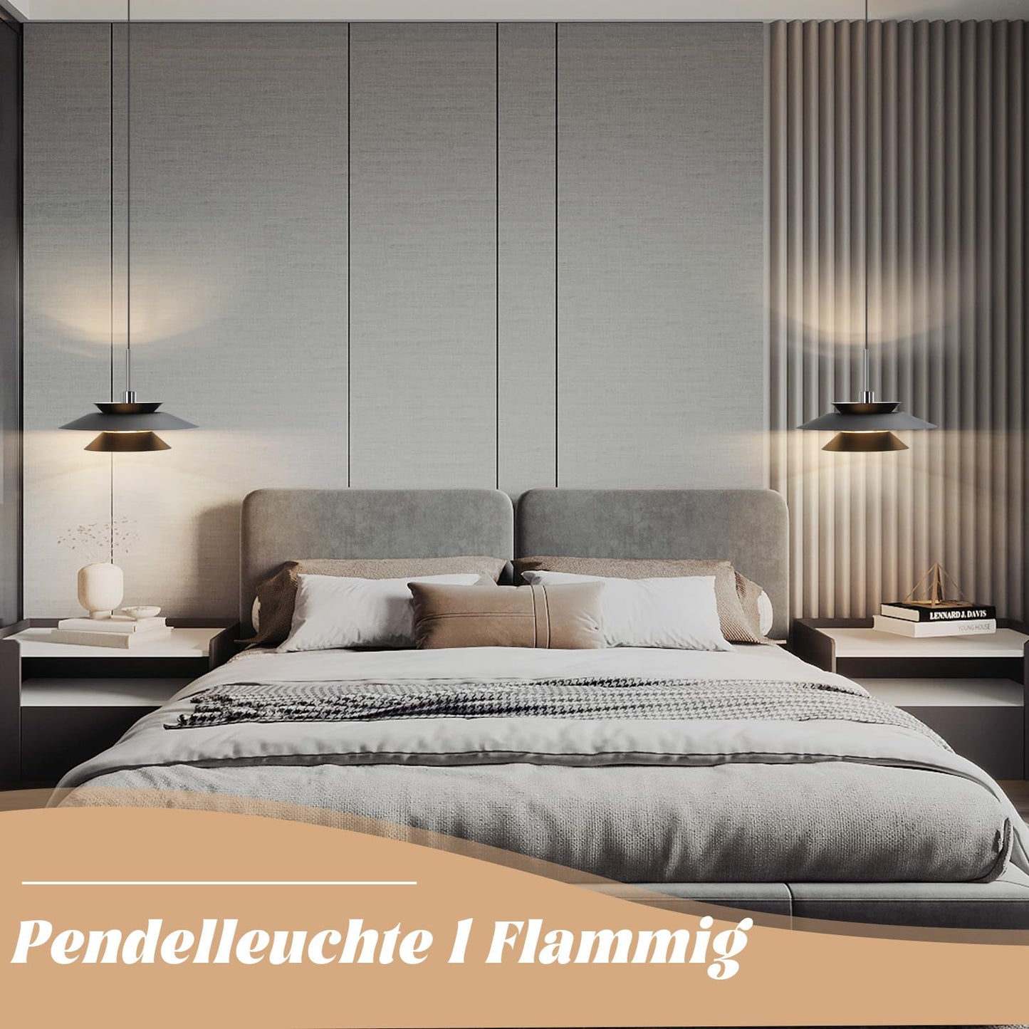 ZMH Hängelampe Esstisch Pendelleuchte Schwarz - Hängeleuchte Esszimmer Modern Esszimmerlampe Wohnzimmer E14 Esstischlampe Schlafzimmer 1 Flammig Pendellampe für Küche Hotel Flur(ohne Leuchtmittel)