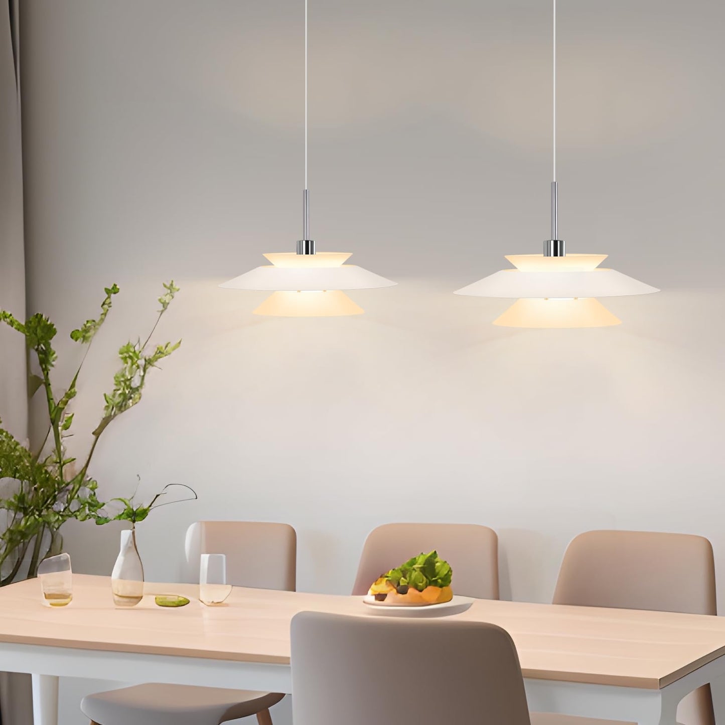 ZMH Pendelleuchte Esstisch Hängelampe Wohnzimmer - Esstischlampe Metall E14 Esszimmerlampe Hängend Modern Pendellampe 1 Flammig Höhenverstellbar für Esszimmer Küche Schlafzimmer(ohne Leuchtmittel)