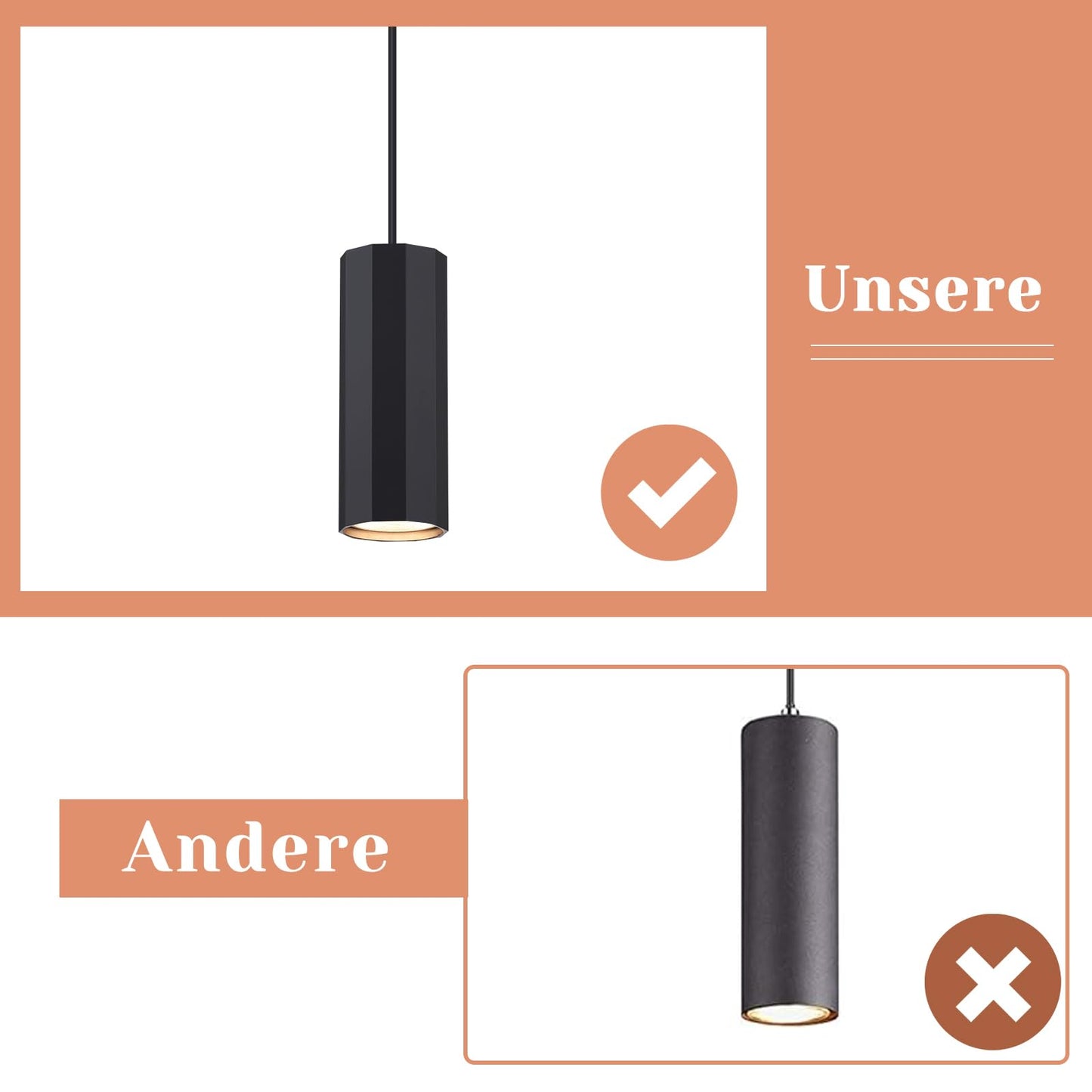 ZMH Hängelampe Esstisch Schwarz 4 Flammig - Pendelleuchte GU10 Wohnzimmer Industrial Esszimmerlampe Hängend Metall Modern Hängeleuchte für Innen Küche Schlafzimmer