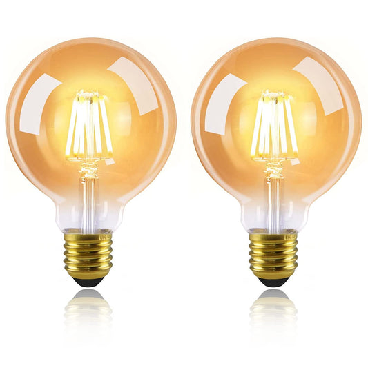 ZMH LED Lampe E27 Gl¨¹hbirne Vintage: 2er Pack G80 edison Retro Gl¨¹hlampe Warmwei? Filament Leuchtmittel 2700K Energiesparlampe 4W Glas Antike Dekorative Birne f¨¹r Esszimmer Bar Haus