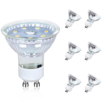 ZMH Gu10 Modern Warmweiss Leuchtmittel - 4.8W 3000K Lampe Ersetzt 48W Birnen Abstrahlwinkel 110¡ã Spot Energiesparlampe Gl¨¹hbirne Nicht Dimmbar Reflektorlampen mit Langer Nutzlebensdauer 6 pack