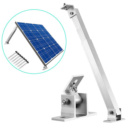 ZMH Solarmodul Halterung Balkonkraftwerk Halter - 36-68CM Verstellbar Set Solarpanel Halterung f¨¹r 100W-400W Solarpanel 0-30¡ã Einstellbarer Winkel Dachhalterungen Halterung (2ER)