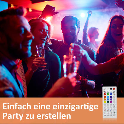 ZMH RGB LED Strip 20m: 16 Mio Selbstklebend Streifen APP Steuerung Bluetooth Licht Bänder mit Fernbedienung Dimmbar Lichtleiste TV Hintergrundbeleuchtung Musik Sync für Party Valentinstag Deko