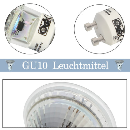 ZMH LED GU10 Warmweiss Leuchtmittel - 5er Pack LED Lampe 3W 240LM LED Strahler 3000K Warmweiß PAR16 Licht Glühbirne Spots GU10 Fassung 120° Strahlwinkel Reflektorlampe für Küche Büro Flur Wohnzimmer