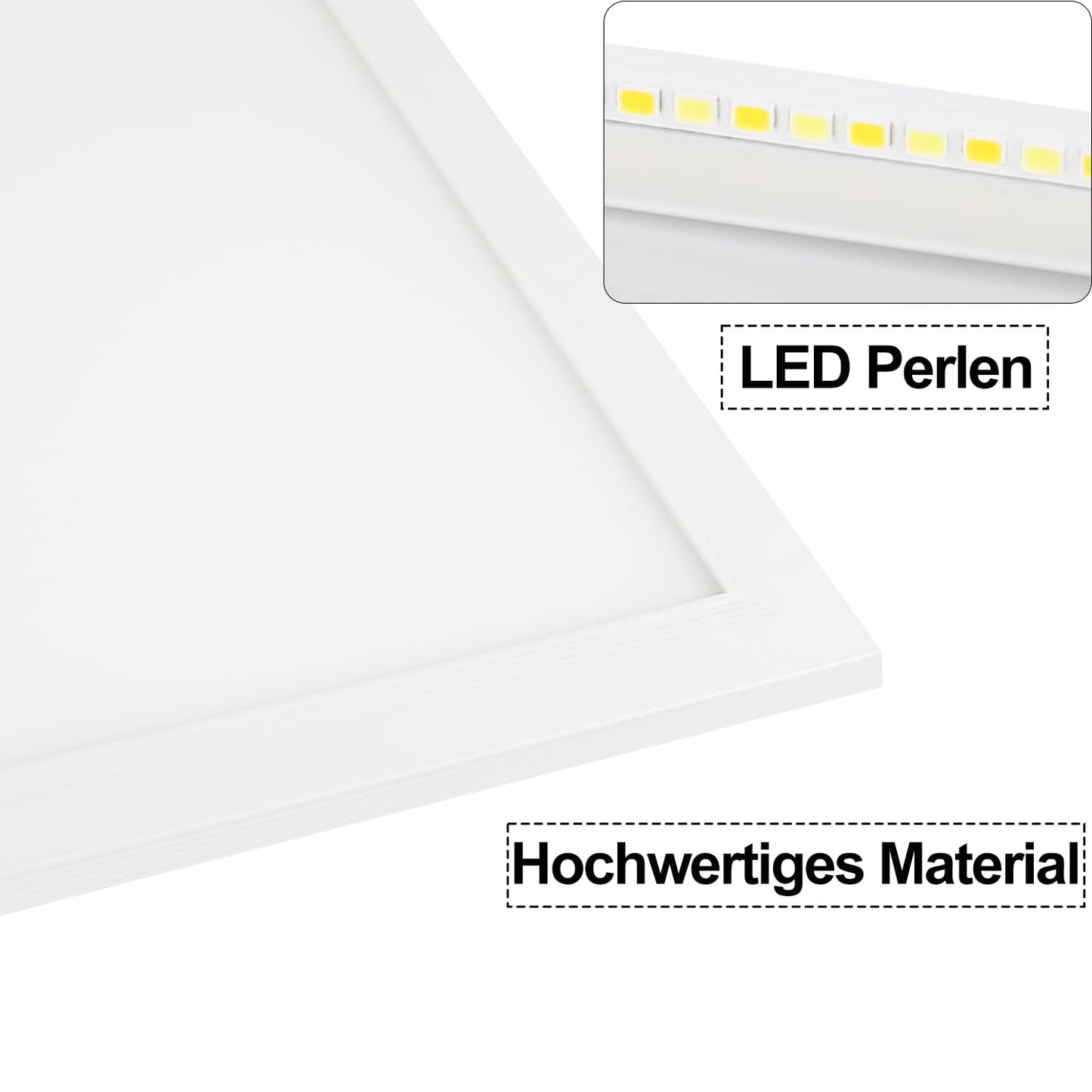 ZMH LED Deckenleuchte Dimmbar Panel Deckenlampe 120x30 cm mit Fernbedienung 48W Deckenpanel Wohnzimmerlampe 3840LM Modern Nachtlicht Schlafzimmerlampe Weiß Büroleuchte für Büro Küche flur