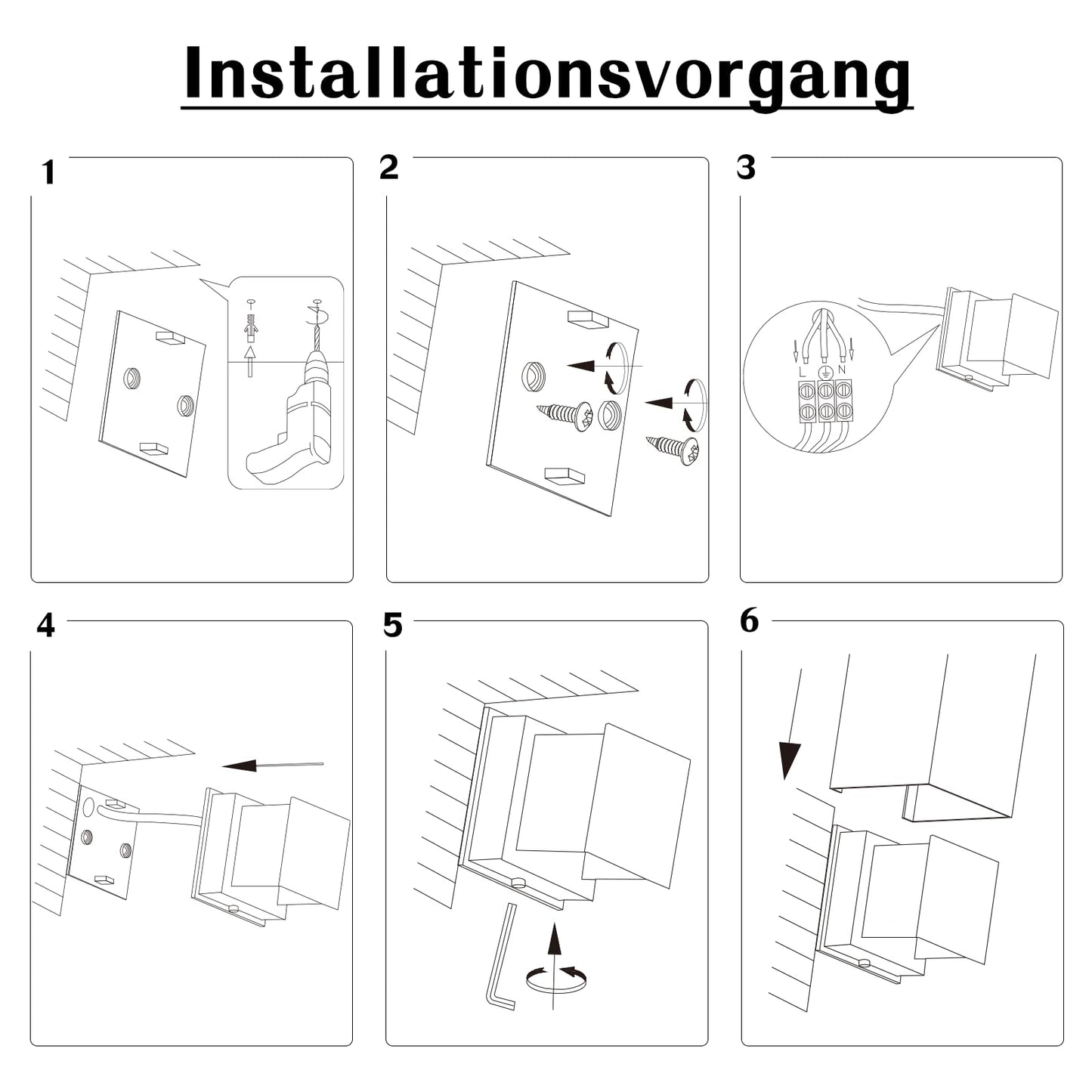 ZMH Wandlampe LED Wandleuchte Innen/Aussen: 4er set Aussenlampe Warmweiß IP65 Außenwandleuchten G9 Weiß Lampe Up Down Treppenbeleuchtung Außenleuchte für Hauswand Schlafzimmer Flur Treppenhaus