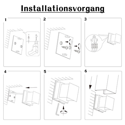 ZMH Wandlampe LED Wandleuchte Innen/Aussen: 4er set Aussenlampe Warmweiß IP65 Außenwandleuchten G9 Weiß Lampe Up Down Treppenbeleuchtung Außenleuchte für Hauswand Schlafzimmer Flur Treppenhaus