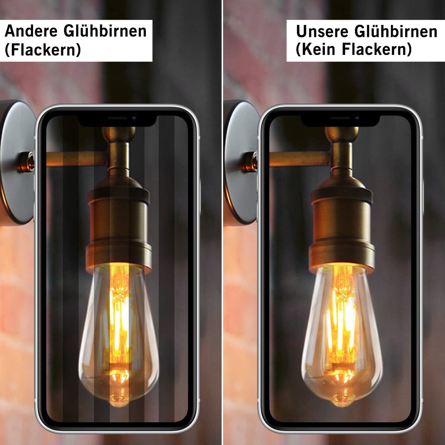 ZMH E27 LED Vintage Edison Glühbirne - 12 Stück - 4W Retro Glühlampe ST64 Leuchtmittel LED Filament Dekorative Lampen 2700K Warmweiß Licht Antike Beleuchtung für Haus Café Bar Restaurant