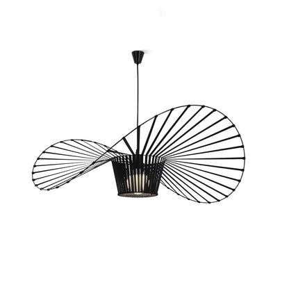 ZMH Hängelampe Wohnzimmer Pendelleuchte Schwarz - Esszimmerlampe Vertigo Esstisch 100CM Vintage E27 Höhenverstellbar Esszimmer Kreative Esstischlampe ohne Leuchtmittel