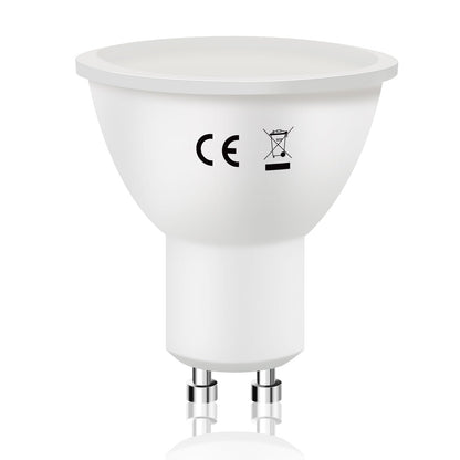ZMH GU10 LED Kaltweiss Lampe - 6W 5000K LED Leuchtmittel Ersetzt 60W Gl¨¹hbirne GU10-Spot Energiesparlampe Abstrahlwinkel 110¡ã Gl¨¹hlampe Birne Nicht Dimmbar Strahler - 6 Pack
