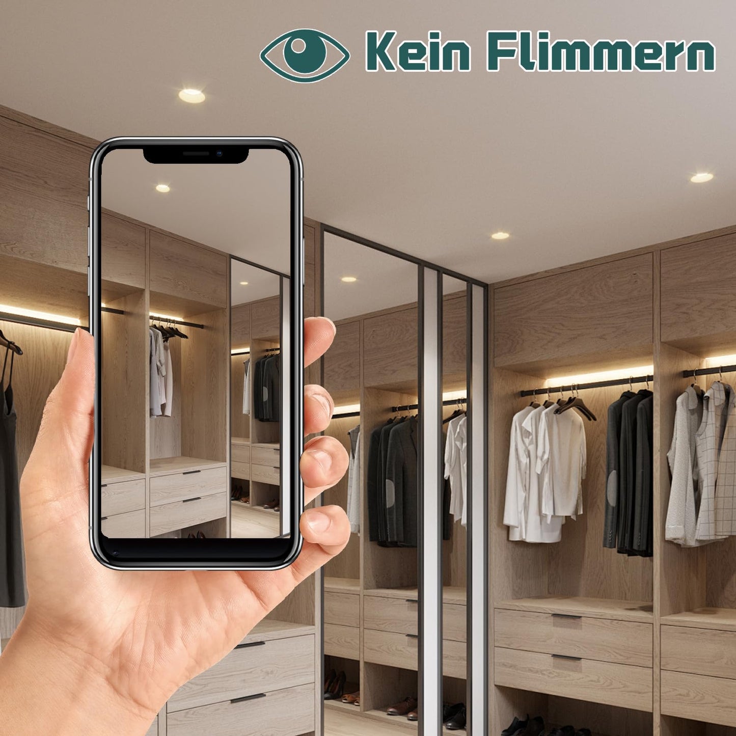 ZMH Gu10 Modern Warmweiss Leuchtmittel - 4.8W 3000K Lampe Ersetzt 48W Birnen Abstrahlwinkel 110¡ã Spot Energiesparlampe Gl¨¹hbirne Nicht Dimmbar Reflektorlampen mit Langer Nutzlebensdauer 6 pack