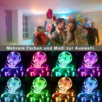 ZMH RGB LED Strip 20m: 16 Mio Selbstklebend Streifen APP Steuerung Bluetooth Licht B?nder mit Fernbedienung Dimmbar Lichtleiste TV Hintergrundbeleuchtung Musik Sync f¨¹r Party Valentinstag Deko