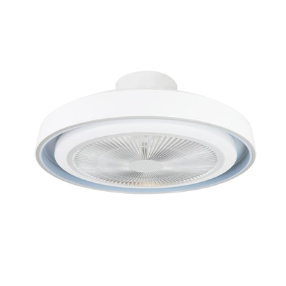 ZMH Deckenventilator mit Beleuchtung und Fernbedienung - Dimmbar LED Deckenleuchte mit Ventilator Lampe Decke Leise Modern Deckenlampe Blau 5 Flügeln Licht für Schlafzimmer Wohnzimmer Esszimmer