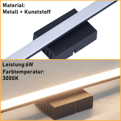ZMH LED Deckenlampe Flur Deckenleuchte - Schwarz 6W Flurlampe 3000K Warmwei? K¨¹chenlampe Modern Schlafzimmerlampe Linien-Design Deckenbeleuchtung f¨¹r K¨¹che Schlafzimmer Treppenhaus Wohnzimmer