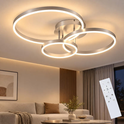 ZMH Deckenlampe LED Deckenleuchte Wohnzimmer 74W Wohnzimmerlampe dimmbar