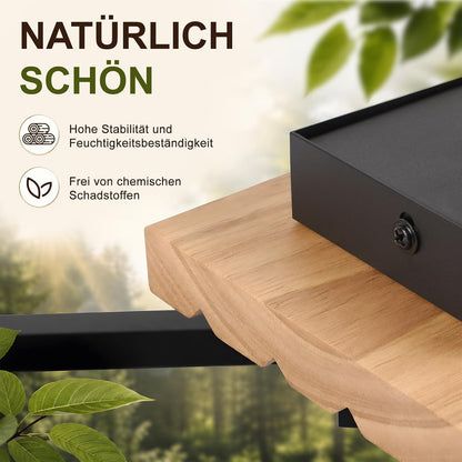 ZMH Pendelleuchte Esstisch Hängelampe Holz Esszimmerlampe Moderne Dimmbar