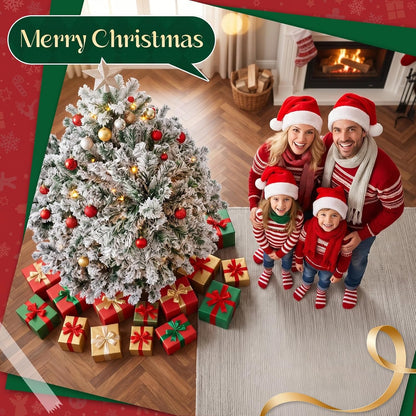 ZMH Künstlicher Weihnachtsbaum 210cm, Tannenbaum Künstlich PVC Christmas Tree