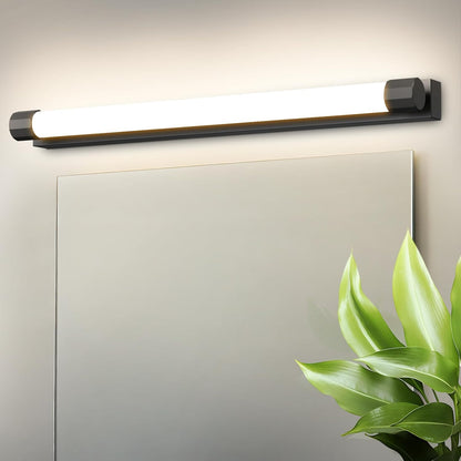 ZMH LED Spiegelleuchte Bad Schwarz Spiegellampe 50CM Badlampe Wand