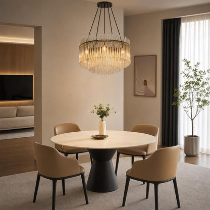 ZMH Hängelampe 5 Flammig Pendelleuchte Glas Hängeleuchte Modern