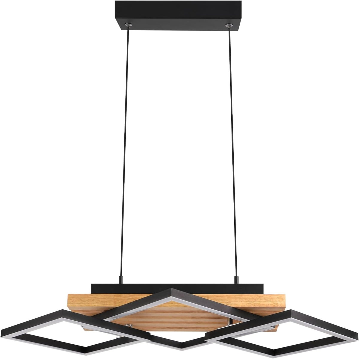 ZMH Pendelleuchte Esstisch Hängelampe Holz Esszimmerlampe Moderne Dimmbar