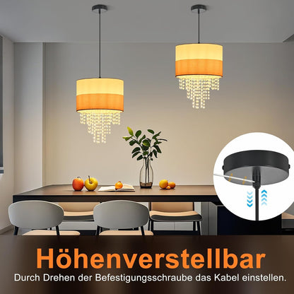 ZMH Pendelleuchte Esstisch Hängeleuchte 1 flammig Hängelampe Vintage