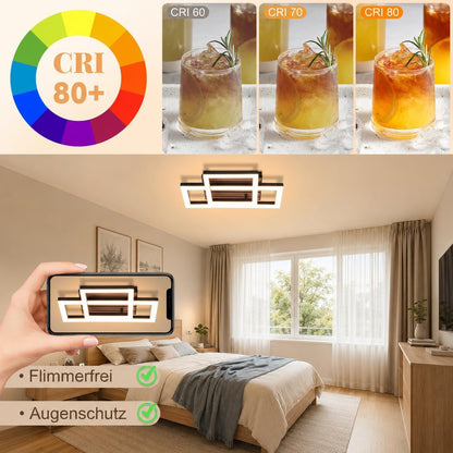 ZMH LED Deckenleuchte Modern Deckenlampe 14W Küchenlampe 3000K Warmweiß