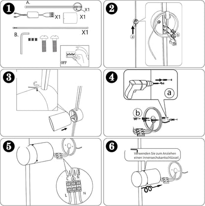 ZMH 2ER LED Wandleuchte Innen Wandlampe - Wohnzimmerlampe Schwarz Modern Design Lang 100CM Küchelampe 3000K Warmweiß Up Down Indirekt Schwenkbar Flurlampe für Schlafzimmer Wohnzimmer Flur Bett