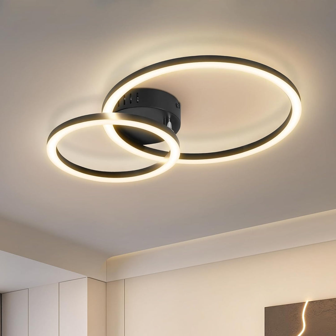 ZMH LED Deckenlampe Wohnzimmer Deckenleuchte 40cm - 23W Küchenlampe | 3000K Warmweiß