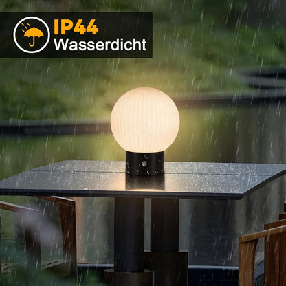 ZMH Tischlampe Kabellos Nachttischlampe LED Akku Tischleuchte Weiß Dimmbar