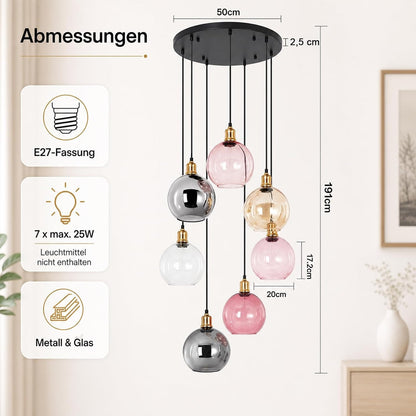 ZMH Pendelleuchte Treppenhaus Hängelampe Esstisch