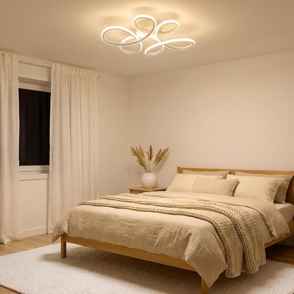 ZMH Deckenlampe Schlafzimmer LED Deckenleuchte 24W 3000K Schlafzimmerlampe