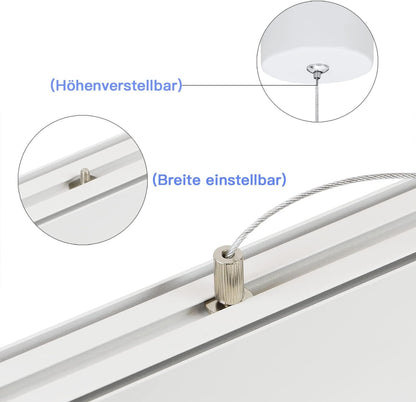 ZMH LED Pendelleuchte Esstisch Hängelampe Dimmbar - Modern Weiss