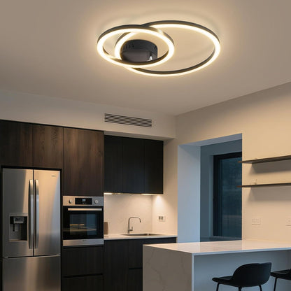 ZMH LED Deckenlampe Wohnzimmer Deckenleuchte 40cm - 23W Küchenlampe | 3000K Warmweiß
