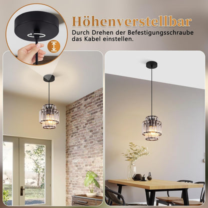 ZMH Pendelleuchte Esstisch Hängelampe Esstisch Pendelleuchte 1 Flammig -E27