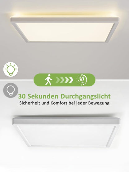 ZMH  LED-Deckenlampe mit Radar-Bewegungsmelder & Dämmerungssensor 18 W