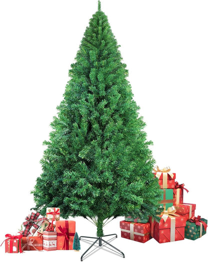 ZMH Künstlicher Weihnachtsbaum 210 cm - Spritzguss Mix aus naturgetreuem PVC