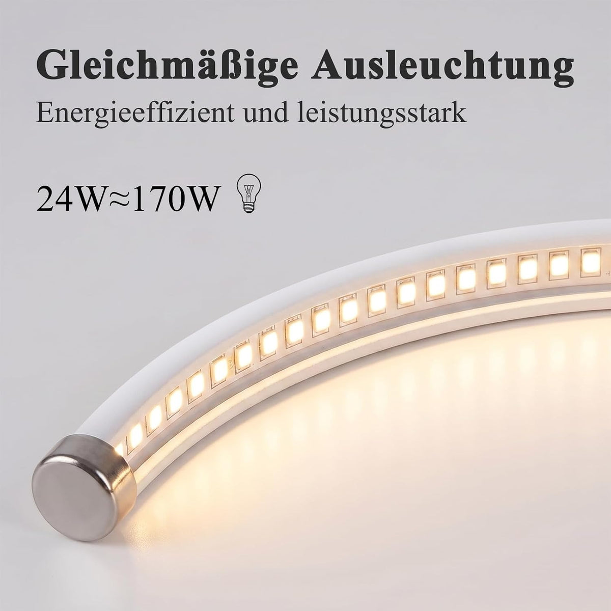 ZMH Deckenlampe Küche LED Deckenleuchte 24W 3000K Schlafzimmerlampe